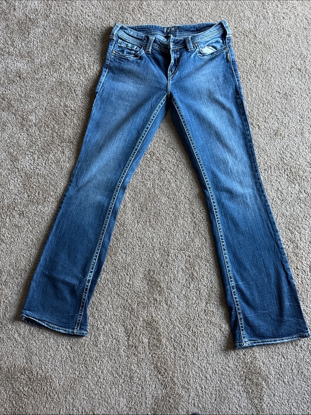 Silver Jeans Women's Medium Blue Flare Denim
